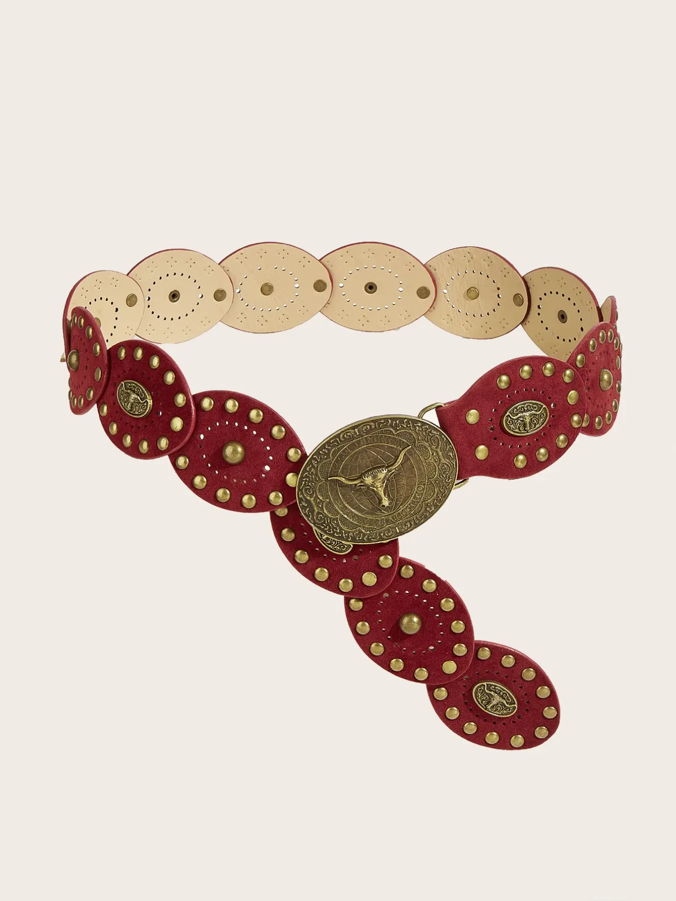 Boho Style Wide Belt for Women, Western Vintage Design, Rivet Decoration, Vintage Waist Accessory, Perfect for Dresses, Jackets, Parties, Gifts, Belts for Dresses, Fashion Vintage Belts