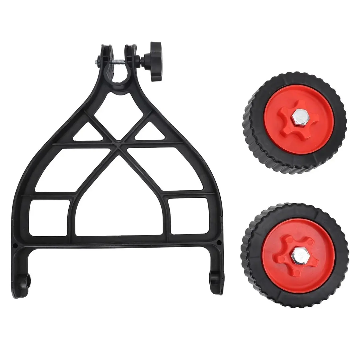 Universal Lawn Mower Support Wheel Adjustment Device Parts, Walk Behind Wheel, Fits 26-28mm Hose, Gas & Electric Models