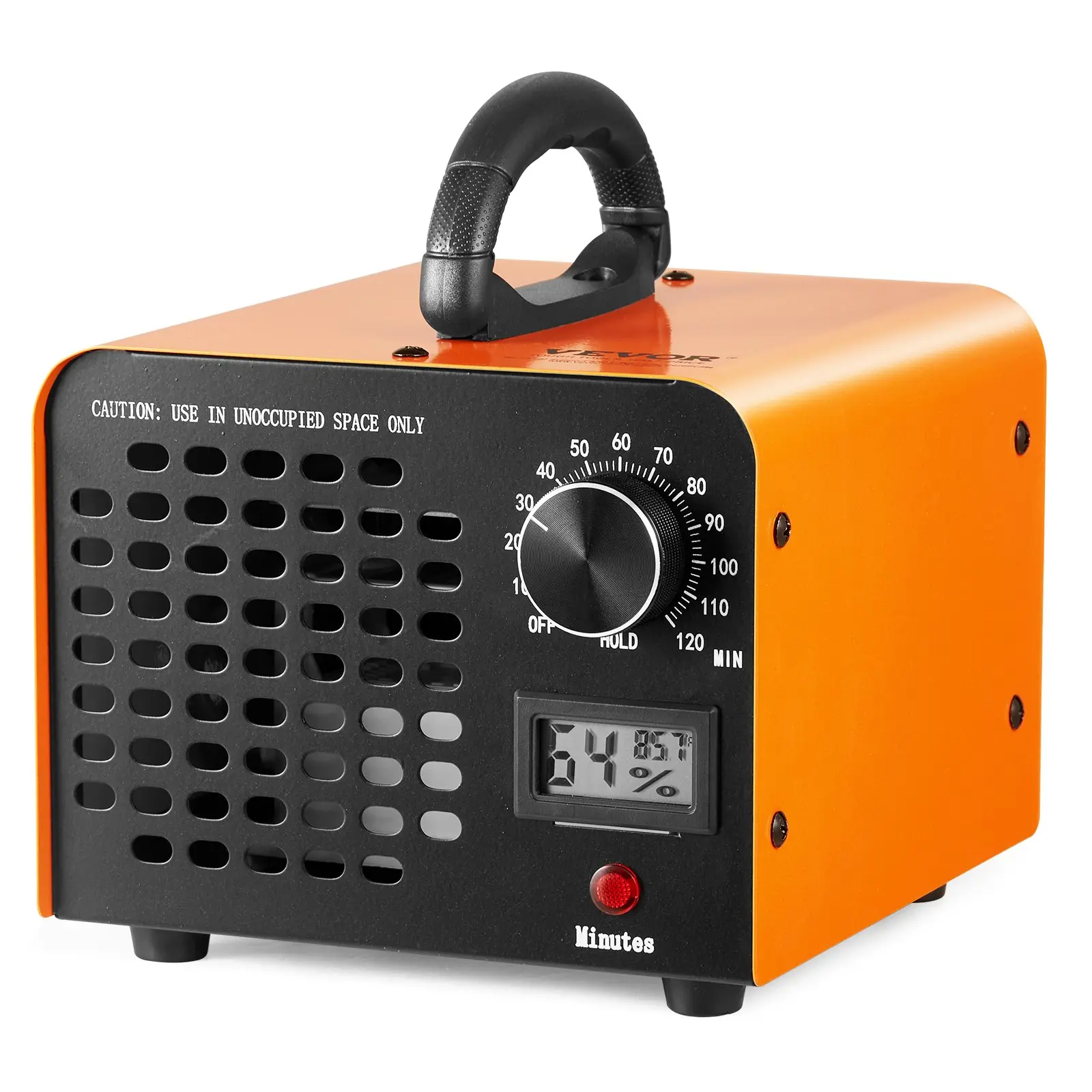 VEVOR Ozone Generator, 12000mg/h Ozone Machine Remover, High Capacity Commercial/Industrial Ozone Generator Machine, Home Air Ionizers Deodorizer with 0-120 min Time Setting for Rooms, Cars, Pets
