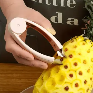 Stainless Steel Pineapple Strawberry Seed Remover Tool, Ergonomic Handle, Efficient Fruit Core Removal, Kitchen Prep Essential