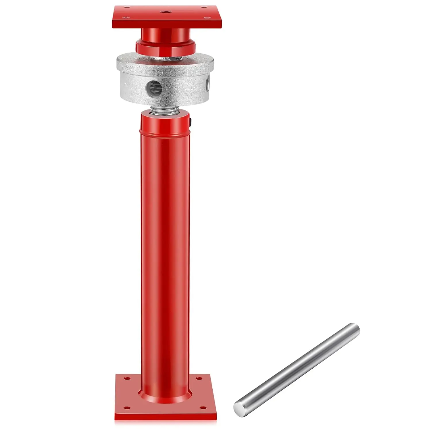 Adjustable Screw Jack  for House Leveling, Manufacturing House Jacks with Wrench Screw Steel Shores, Range of Adjustment (15''-24'',Red,1 Pcs)