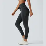 【Creator’s Pick】Halara High Waisted Drawstring Striped Yoga Leggings with Pockets
