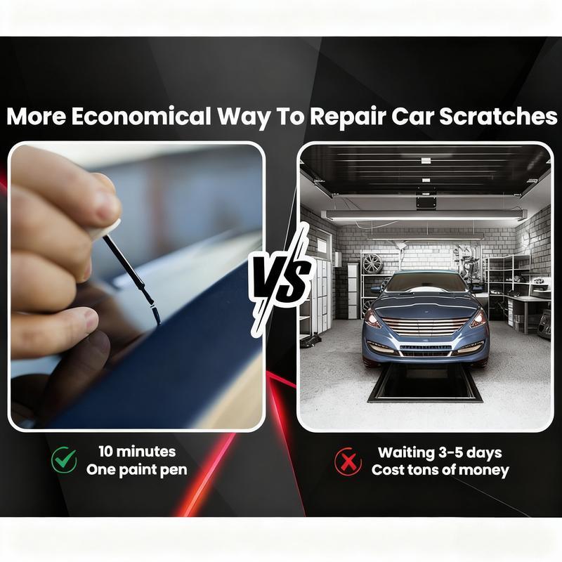 Premium 2-in-1 Car Scratch Removal Pen – Metal Tip & Brush Touch-Up Tool, Scratch Remover, Car Touch Up Paint Pen, Polishing Wax, Vehicle Scratch Repair, Shine, Complete Car Scratch Remover Kit and Car Accessories