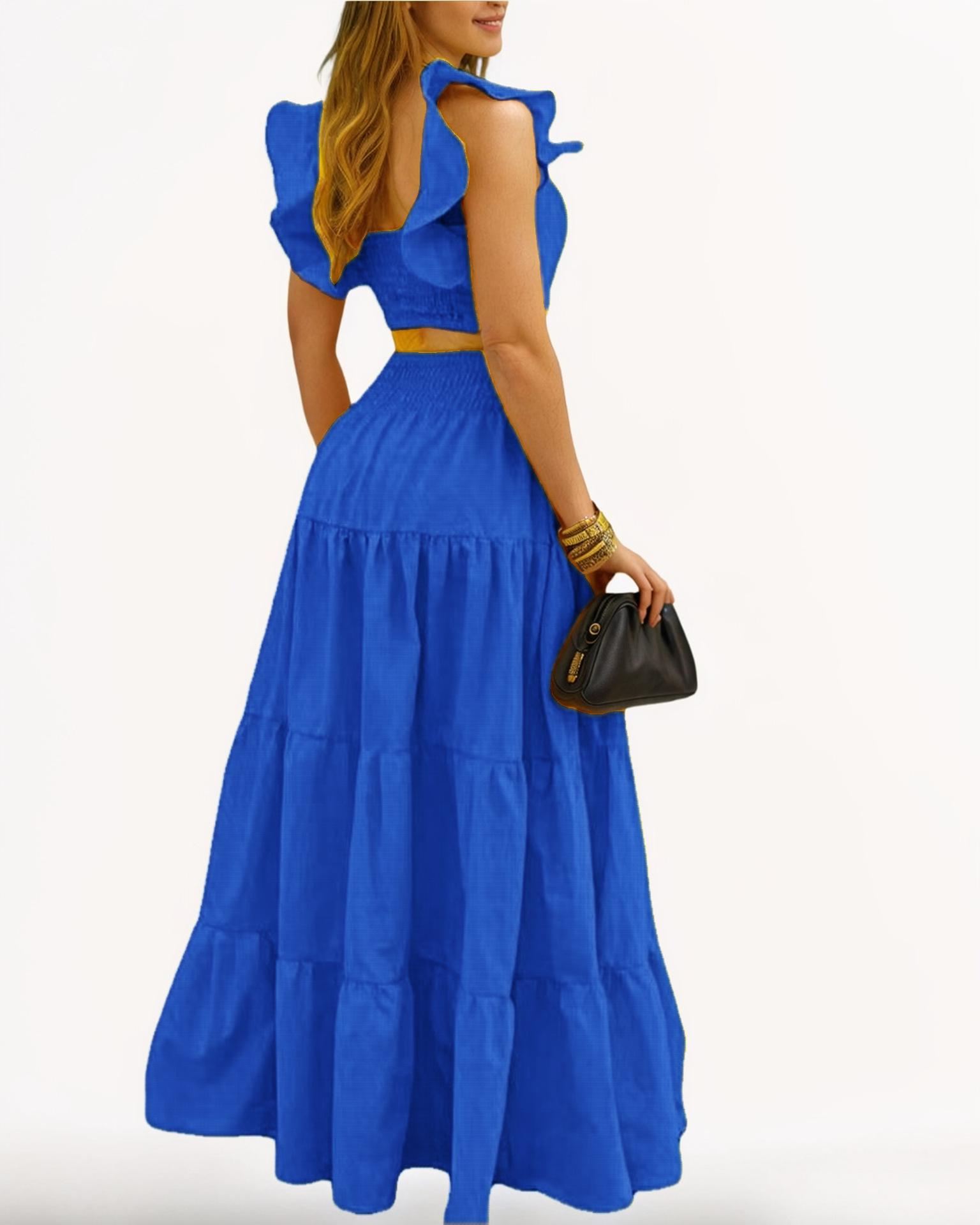 Elegant Long Sleeve Two Piece Dress Set