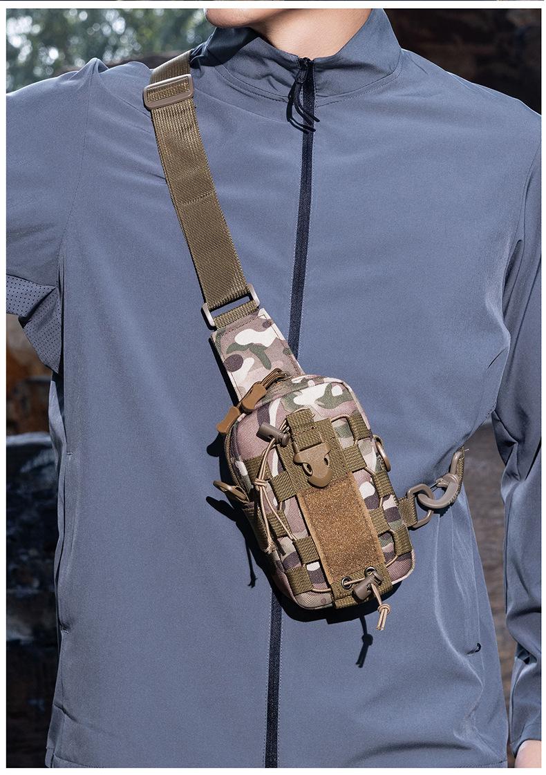 Tactical Waist Bag for Men - Water Bottle Holder, Crossbody Chest Bag for Camping, Cycling & Everyday Use