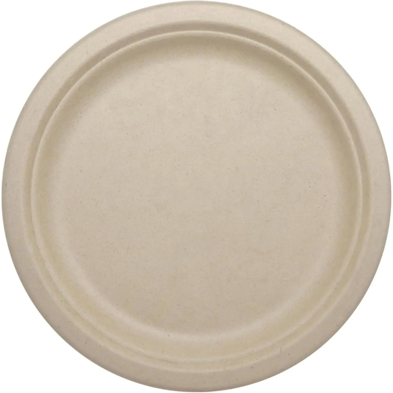 Compostable Round Paper Plates, 9" (Pack of 20), Made from Unbleached  Fiber, Sustainable, Heavy Duty,  Resistant, Microwave & Freezer Safe,  Free