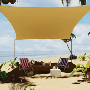 Outdoor Sun Shade Sail Canopy – 10x13FT Rectangle, 95% UV Block, Waterproof & Durable, Breathable Shade Cloth, Ideal for Patio, Deck, Backyard, Garden