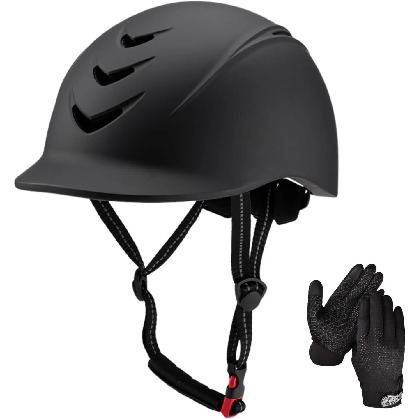 Equestrian Set Helmet and Gloves for Horseback Riding Training Horse Riding Safety Gear for Women and Men