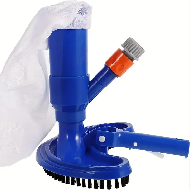 Handheld Pool Vacuum Cleaner, Swimming Pool Vacuum Cleaner with Brush, Underwater Leaf Picker, Pool Cleaning Tool for Above Ground Pools