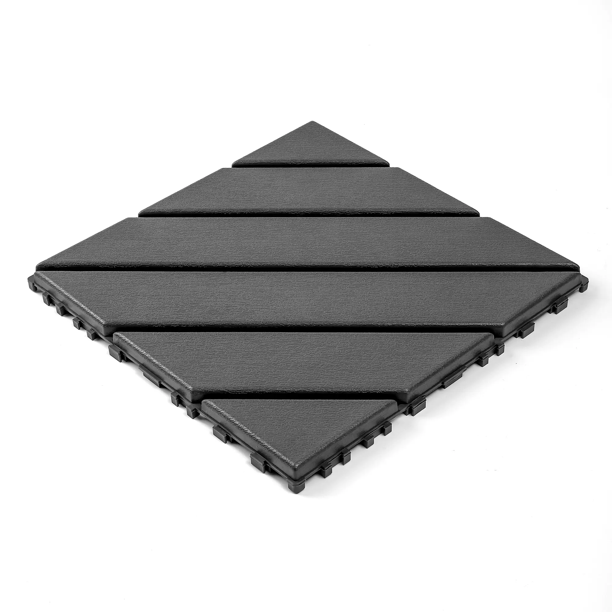 Nokaa 12x12 Inch Interlocking Deck Tiles, 44 Pack Grey Polypropylene Patio Flooring, Waterproof Snap-Together Outdoor Decking for Garden, Poolside, Balcony, Bathroom, All-Weather Use, Easy Install, Grey Color Options, Polypropylene Material