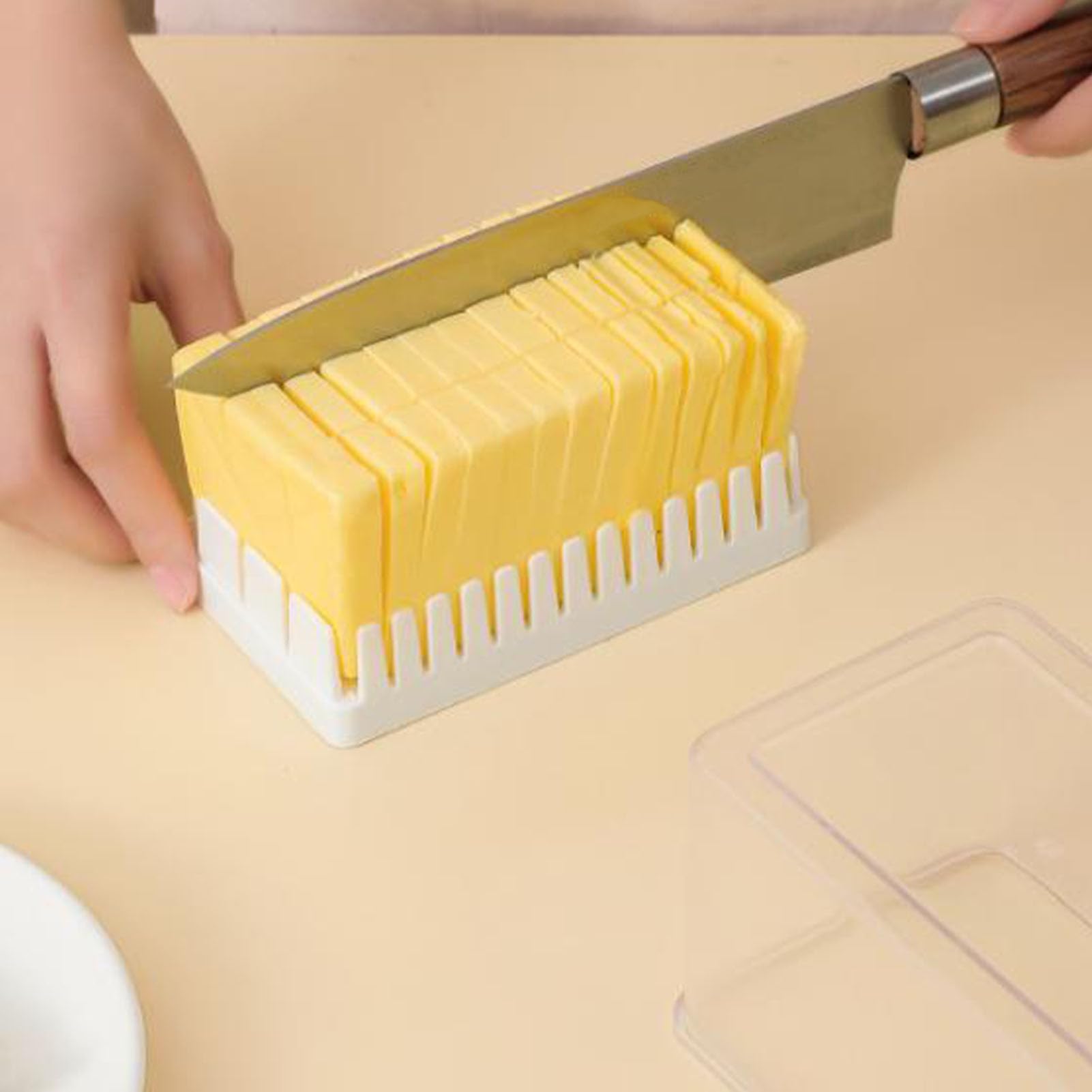 Butter Cutter Box, Butter & Cheese Container with Lid, Cheese Slice Storage Box, Refrigerator Food Container, Kitchen Supplies