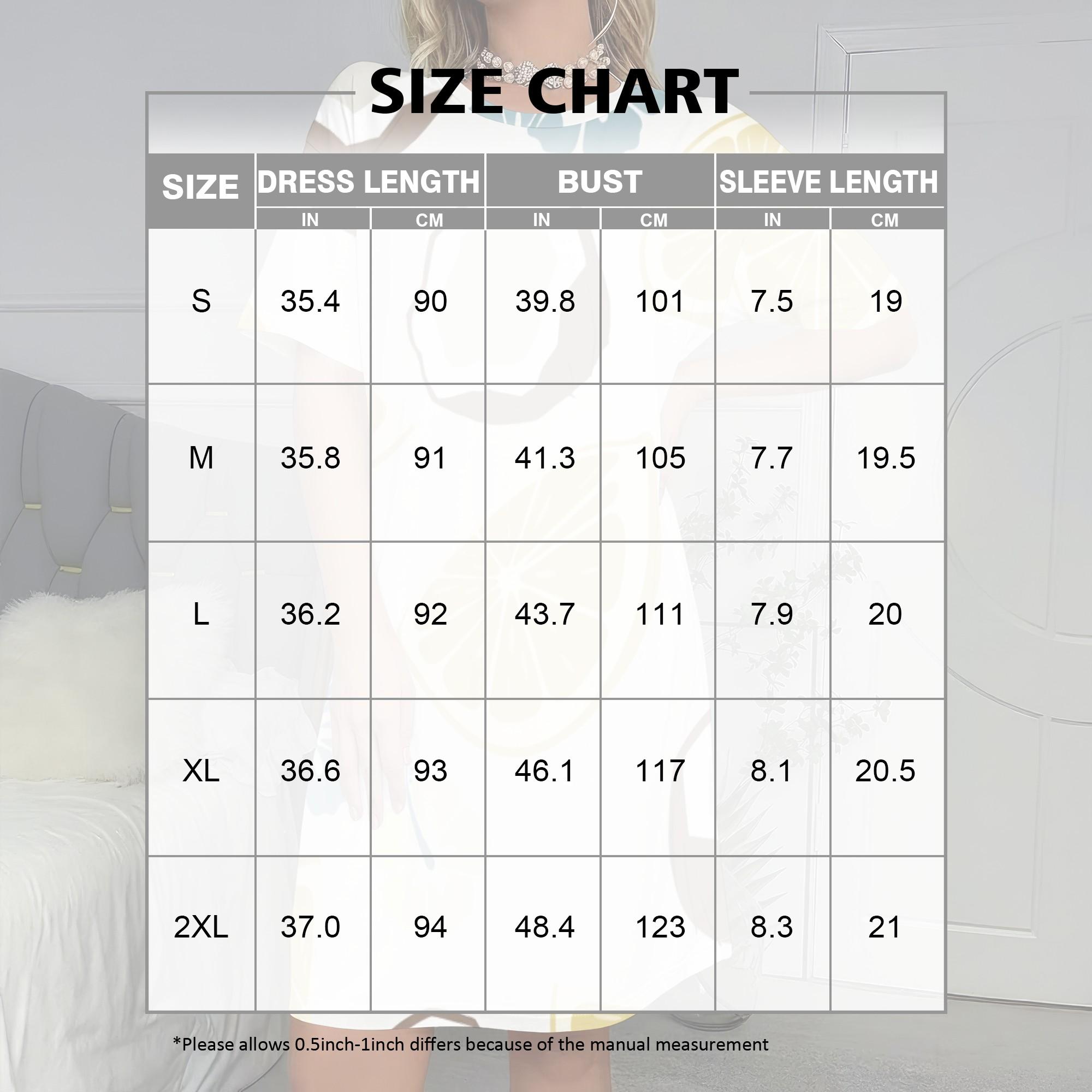 Ladies Lemon Coconut Print T-Shirt Dress Short Sleeve Casual Summer Mini Dress with Pocket