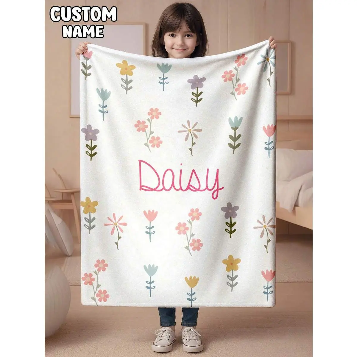 1pc Customized Blanket, Text Blanket, DIY Blanket, Pattern Blanket, Memorial Blanket.Tapestry, Photo Portrait Blanket Design, Suitable For Girls, Boys, Adults, Valentine's Day, Lightweight, Baby Blanket, Personalized Blanket, Personalized Photo Blanket