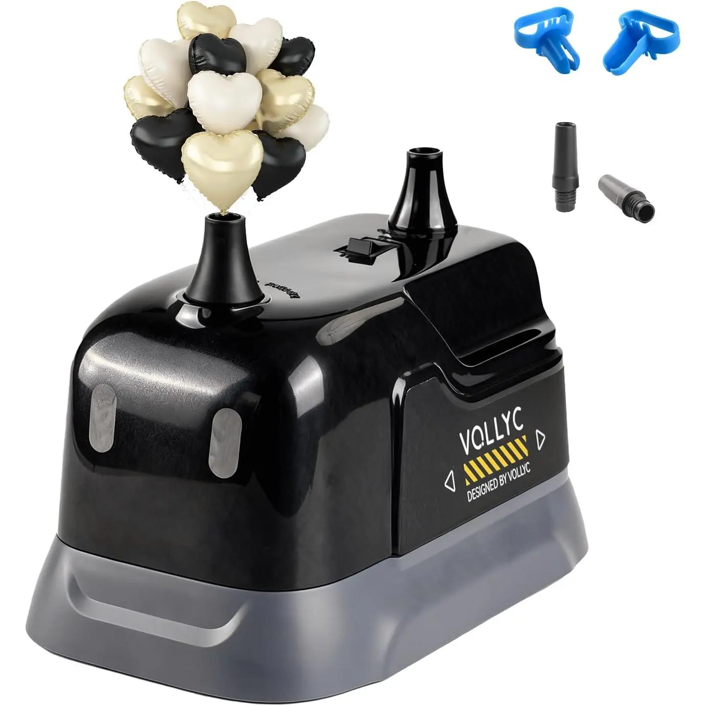 Balloon Pump Electric, Dual Nozzle Balloon Inflator Air Pump, Fast & Easy for Decorations, Birthday Decorations – Lightweight, Balloon Blower Machine