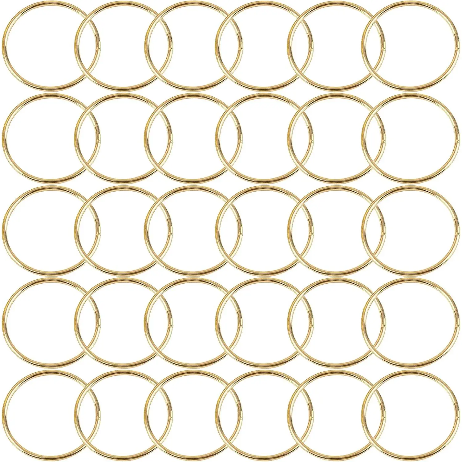 30-Count Metal Macrame Craft Hoops - 3 in Welded Joint Rings for DIY Crafting, Dream Catchers, and Wall Decorations