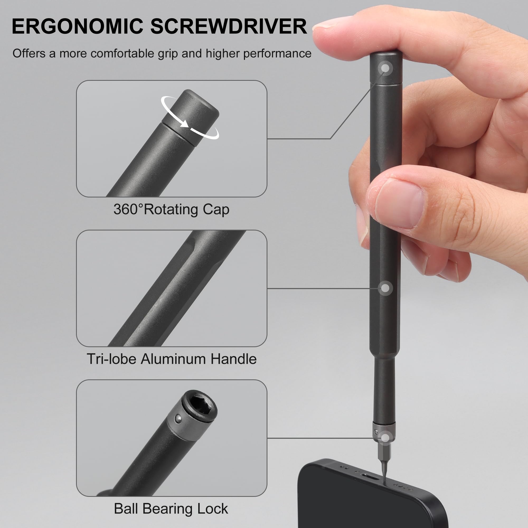 Fall 49 in 1 Magnetic Screwdriver Set, Precision Screwdriver Kit ...
