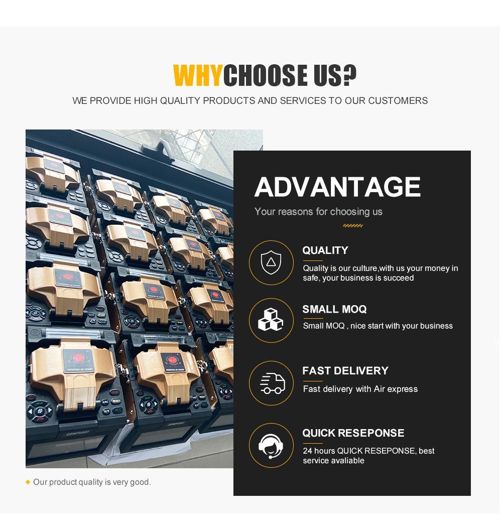 Factory Customized Fiber Optic Equipment Low Splicing Loss Fusion Splicer Machine S6