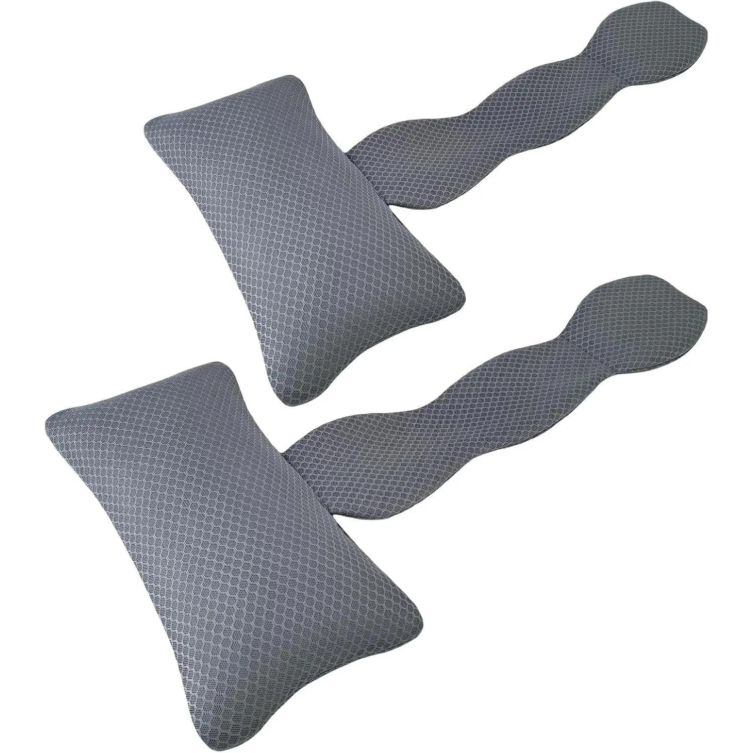 2 Pack Hot Tub Headrest Pillow,Chaise Lounge Pillows Outdoor  air mesh, Pillow for Outdoor Hot Tub, Quick Drying and Washable, and  Support Pillow with Adjustable Weighted Strap