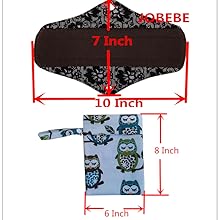 10Pieces 10Inch Reusable Washable Menstraul Pads Sanitary Pads