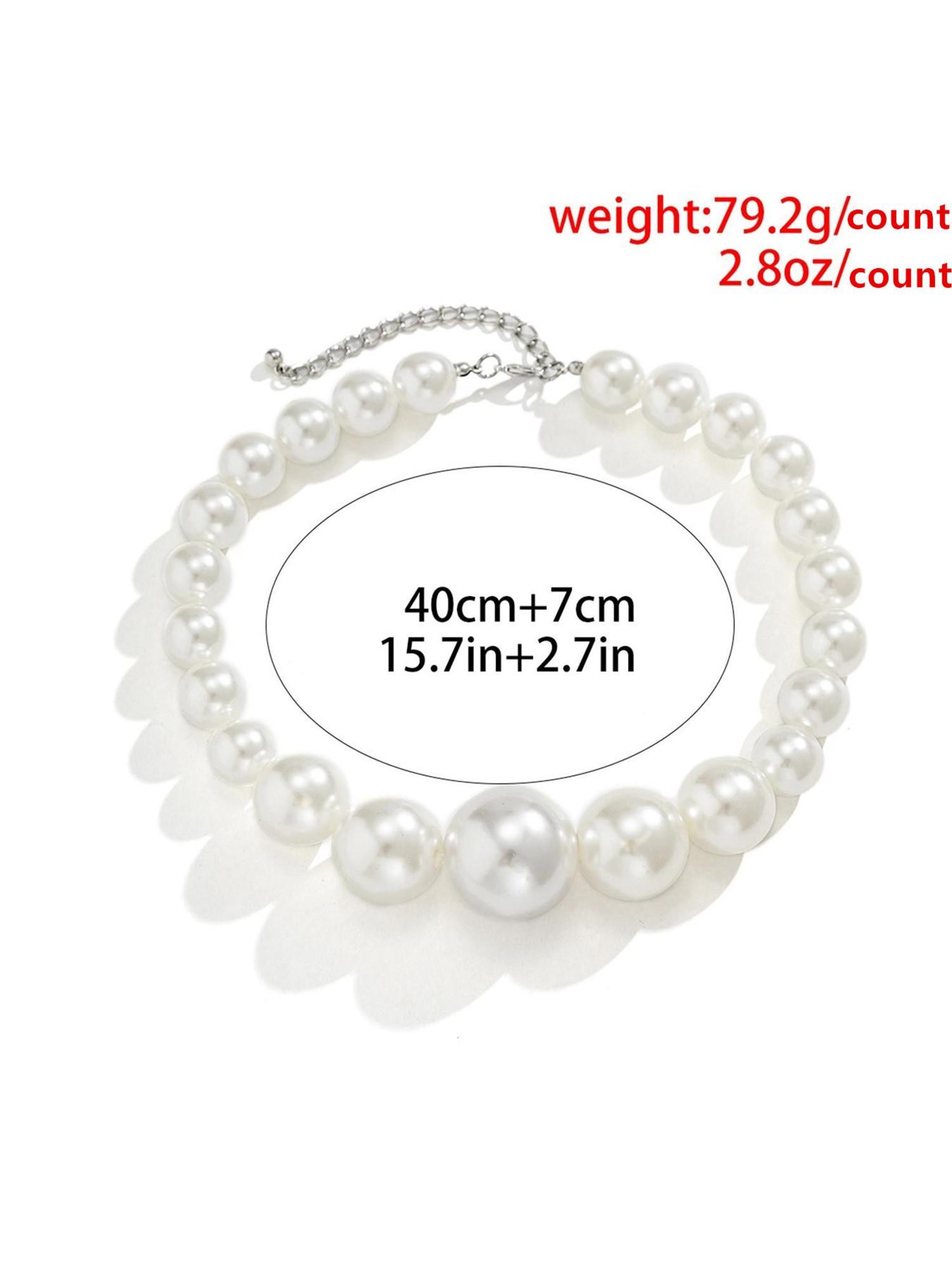 Faux Pearl Decorated Necklace for Women, Elegant Necklace, Clavicle Matching Necklace, Fashion All-match Accessory, Trendy Jewelry for Daily Wear