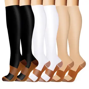Luna&&luxe  6 Pairs Unisex Compression Socks Perfect For Workout Daily Use