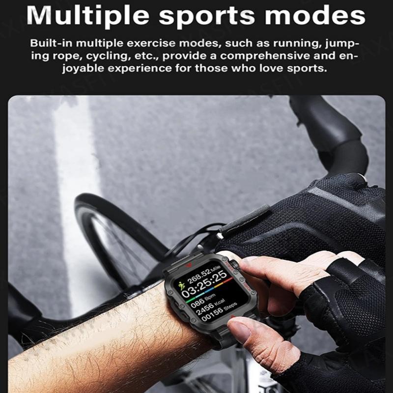 Multifunctional Smart Watch, Fashion Digital Watch with LED Flashlight, Sports Watch with Wireless Call & Weather Forcast for iOS & Android, Wearable