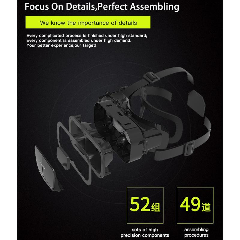 Shinecon Virtual Reality Viar 3D VR Glasses Device Helmet Lenses Headset Goggle Smart For Smartphone Cell Phone Mobile Realidade Controller wearable movie game film Video Glasses