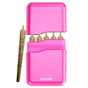 5-Hole King Size Pre-Roll Cone Holder Case, Smell Proof & Waterproof Cigarette Storage Box, Triple Silicone Seal, Holds King & 1-1/4 Cones, Portable Smoking Accessories,Great for Travel or Sharing