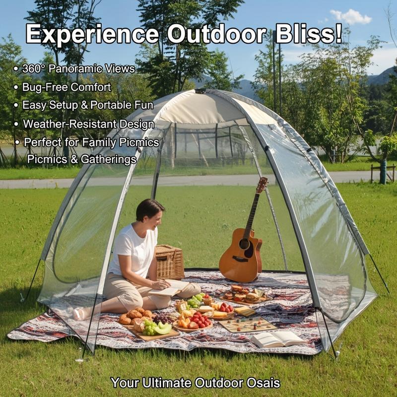 Large Pop-Up Bubble Tent with Screen Room | Plant Protection Cultivation Tents, Sports Tents for Cold Weather, Outdoor Clean Camping Tents, Suitable for Plant Cultivation, for cold Protection, Event Viewing, Hiking, Fishing, Camping, Sealed Floors