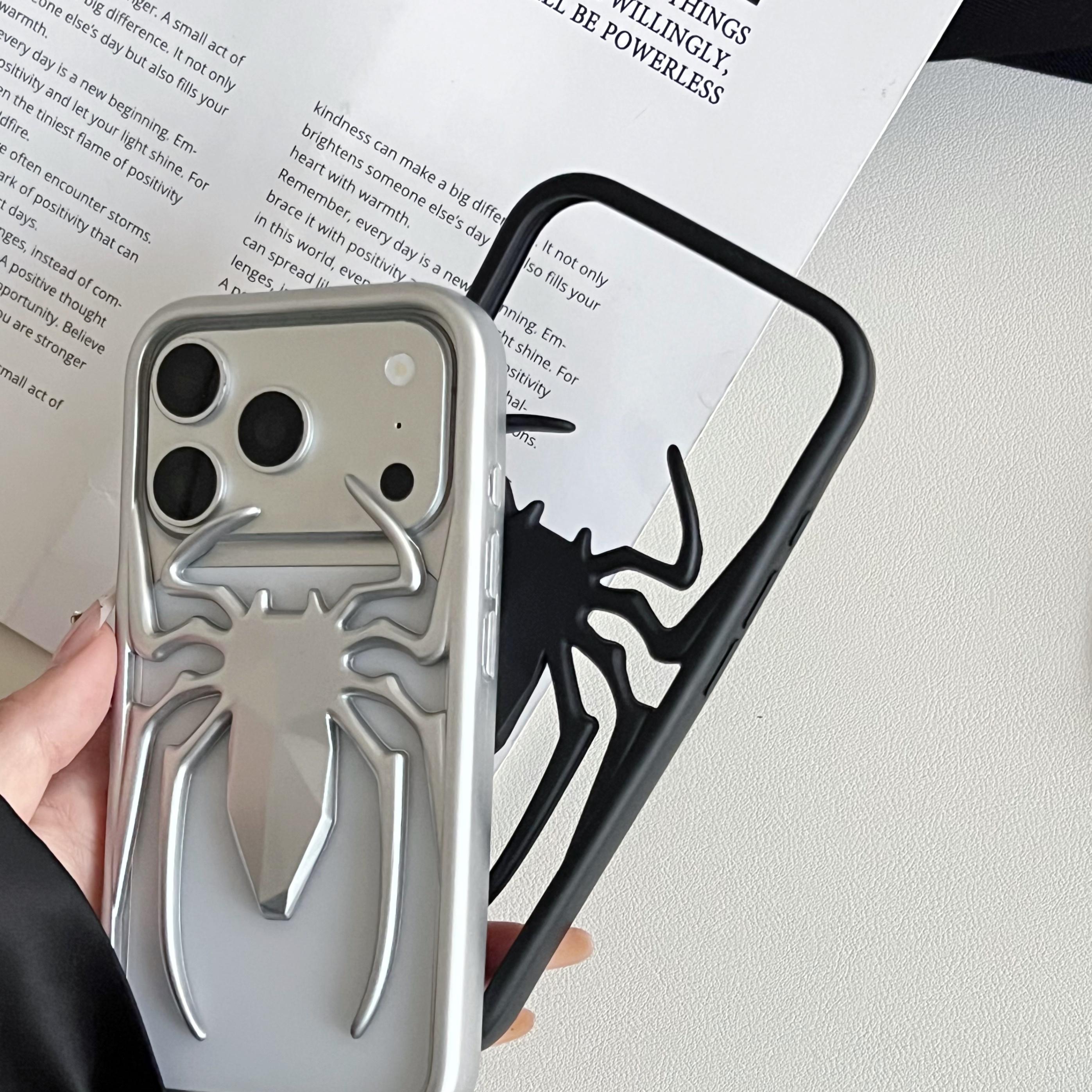 Hollow Spider Matte Matte Suitable for iPhone 17/16/15/14 Soft Case