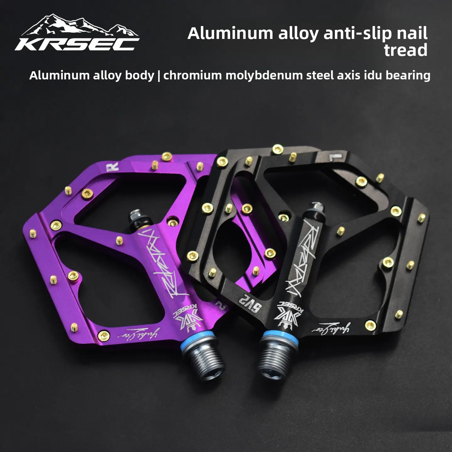 Mountain bike DU Peiling road bike aluminum alloy foot pedal pedal seal bearing peg