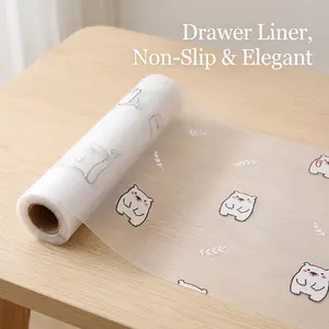 Transparent Eva Drawer Protector Pad, Waterproof Oil-Resistant Cabinet Mat, Dustproof Mold-Proof Wardrobe Liner, Customizable Size