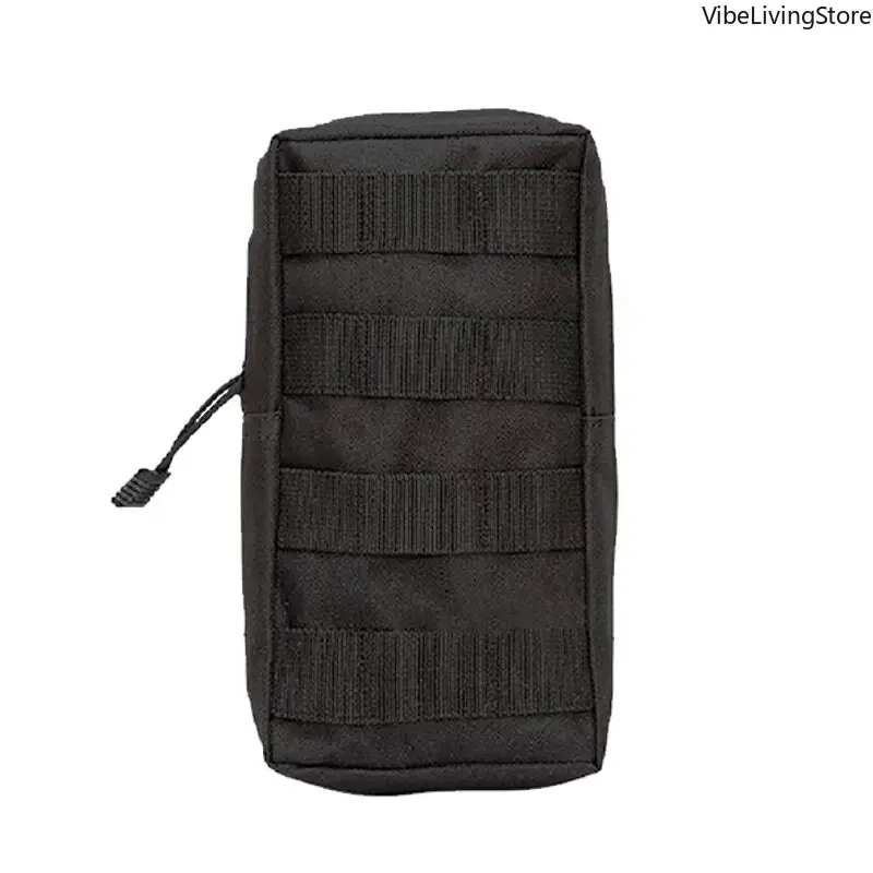 Men's Tactical Molle Waist Bag - 1000D Oxford, Nylon Fabric, Compact, Molle System for Hunting Gear, Tactical Sports, Backpack & Vest Attachment (Black), Waist Fit, 21X11.5cm, Unisex, Tactical Accessories, Fanny Pack