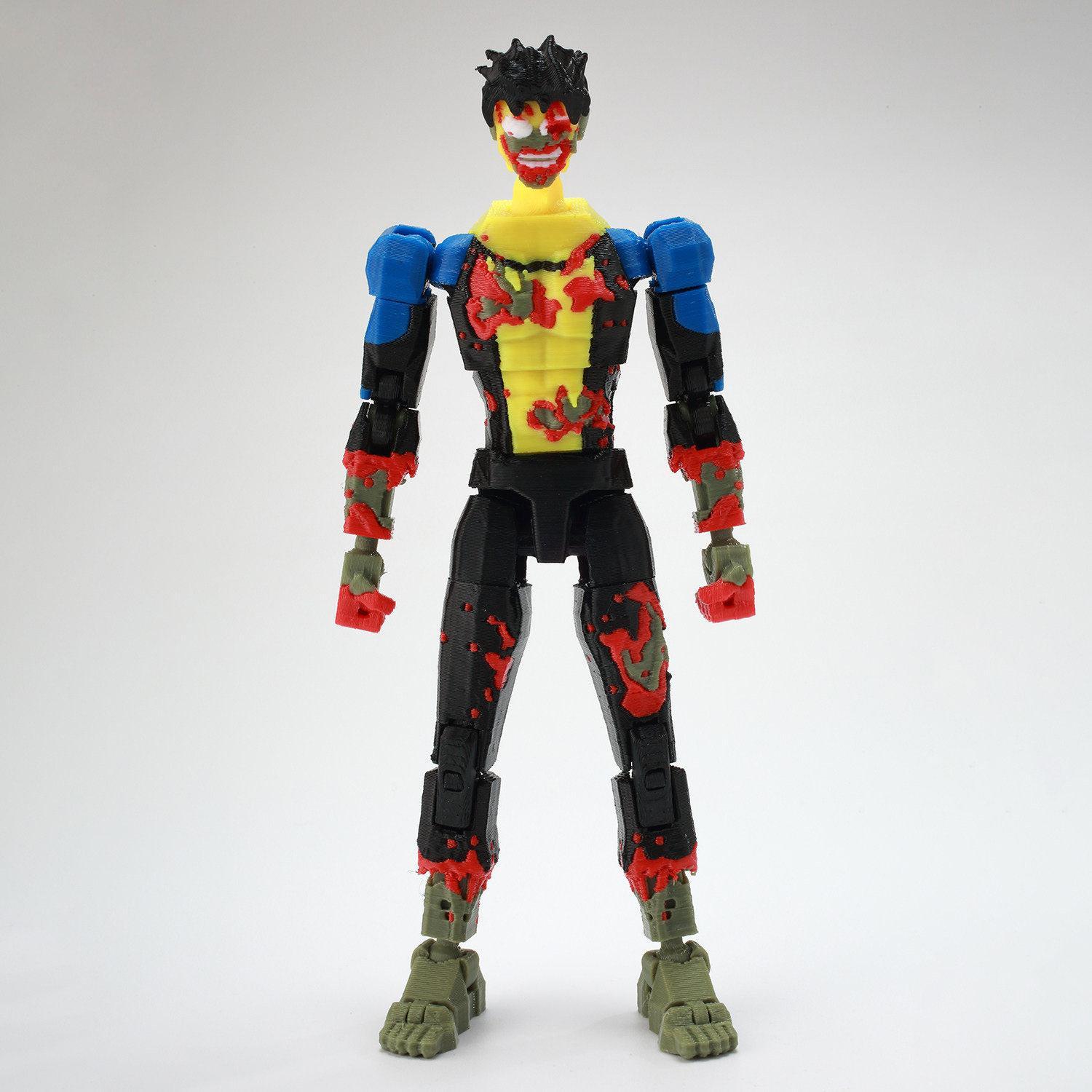 In Stock New 3D Printed Invincible T13 Dummy 13 Action Figure Multi-Jointed Movable Shapeshift Superhero Model Toy