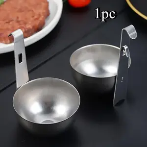 Stainless Steel Egg Poacher Pan - Non-Stick Egg Cooker for Easy Soft And Hard Boiled Eggs Preparation, Safe for Food Contact, Kitchen Essentials