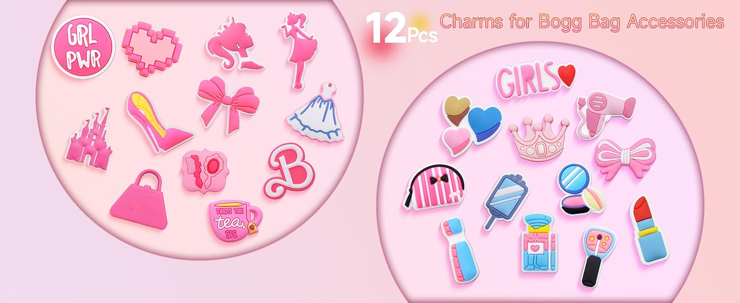 12pcs Charms for Shoe Charms or Bogg Bag, PVC Beach Charms for Simply Southern Totes, Insert Decorative for Shoe Charms or Handbag Beach Tote for Women diy  sandal decoration