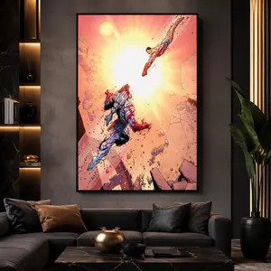 Invincible Image Comics, Battle Beast And Thragg Finale, Superhero,Aesthetic Wall Art Picture Print Modern Family Bedroom Decor, Canvas Wall Art, Comic Book Poster, Superhero Room Decor, Invincible Fan Gift, Boys Bedroom Decor, Man Cave Decor