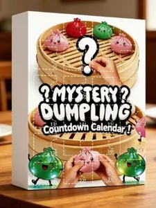 Mysterious Dumpling Countdown Calendar Blind Box, Cavemusic Original, 24 Mysterious Gifts, Festival Gifts, Unique Holiday Tradition