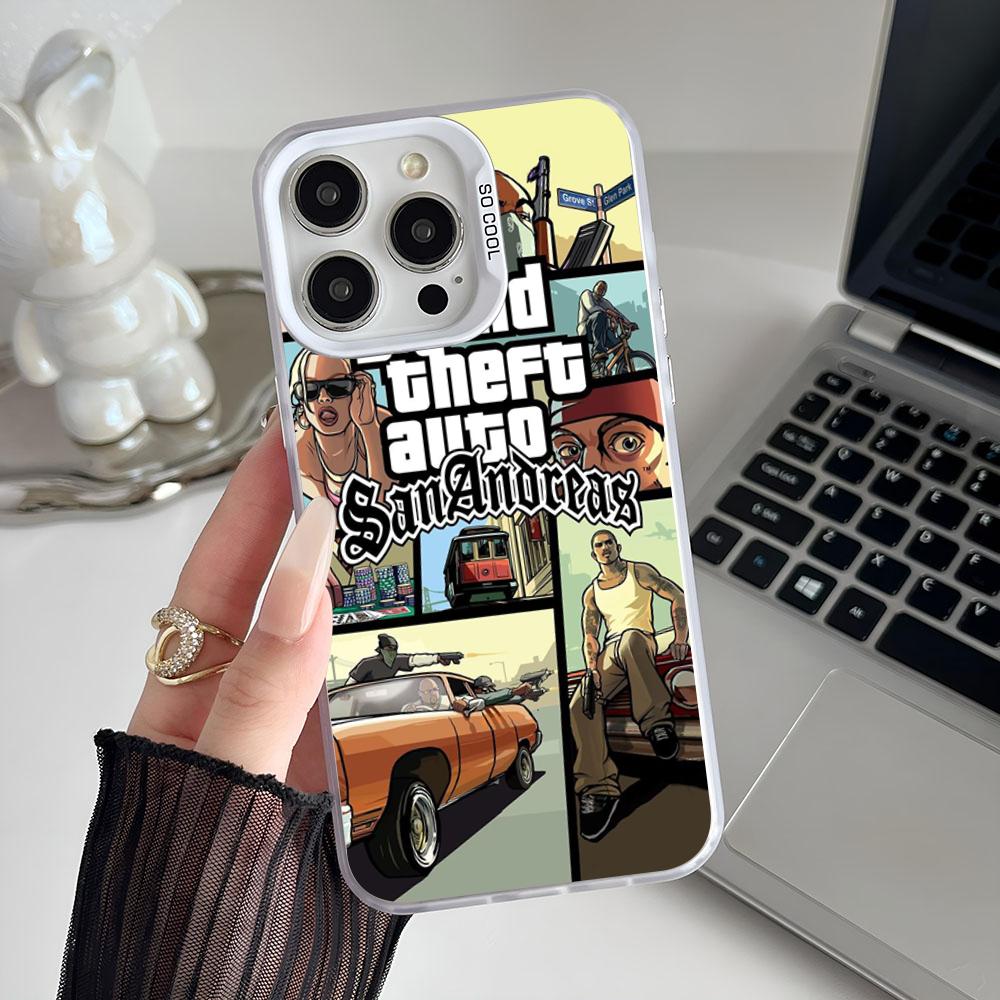 Epc San Andreas G-GT-A IMD Phone Case For iPhone 17 16 15 14 13 12 11 Pro Max Plus Color Silver Cover