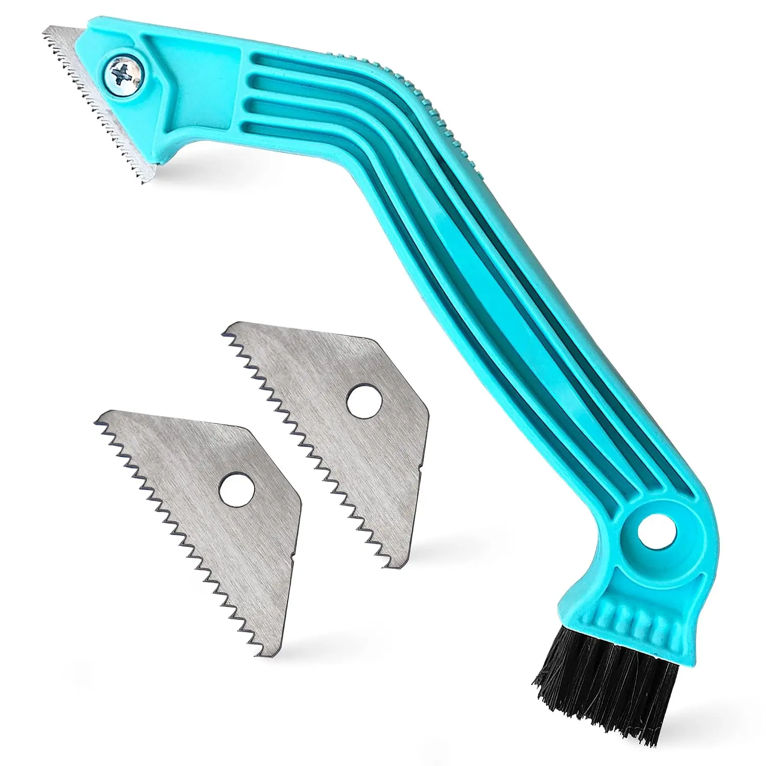 Grout  - Caulk Remover Tool for Tiles, Tile Grout Scraper , Grout , Caulking Tools, Scraper,  Brush, Tile Joint Cleaning Brush, Removes Caulks Dirts (2 Extra )