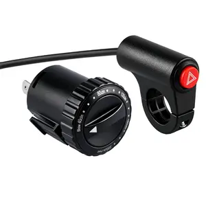 Motorcycle Speed Control Relay, Universal Motorcycle Handlebar Emergency Switch, 5-Tier Adjustment, Fits Scooters, Electric Bikes, Motorbike Parts