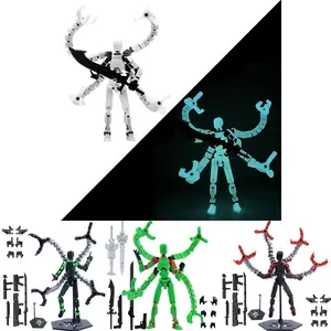 2026 hot itemDIY Dummy 13 Action Figure Titan Multi-articular Robot Toys 3D Printed Movable Figure Stress Relief Decompression Toy For Kids