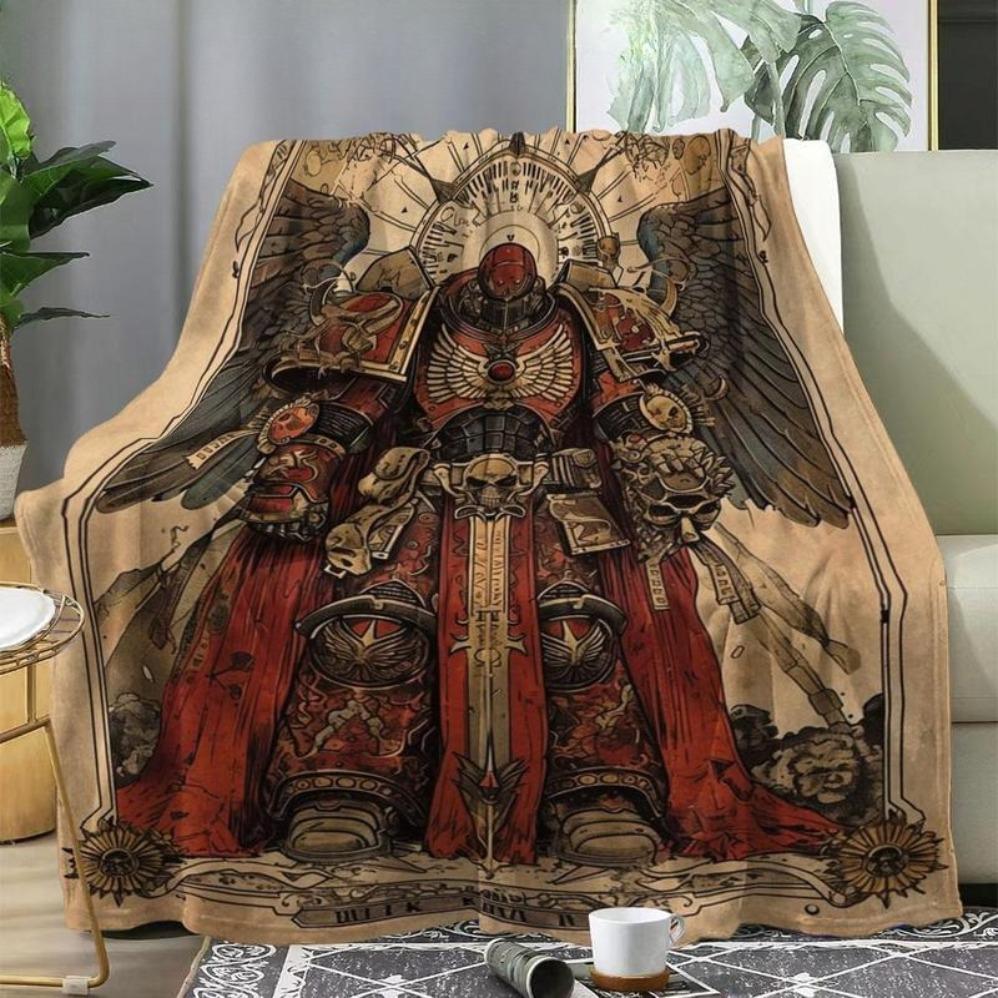 Polyester Plush Fabric Colorful Modern Glam Throw Blanket - Breathable Soft, Warm, Indoor Use, Home Office Decor, Christmas Gift for Home Weave Enthusiasts