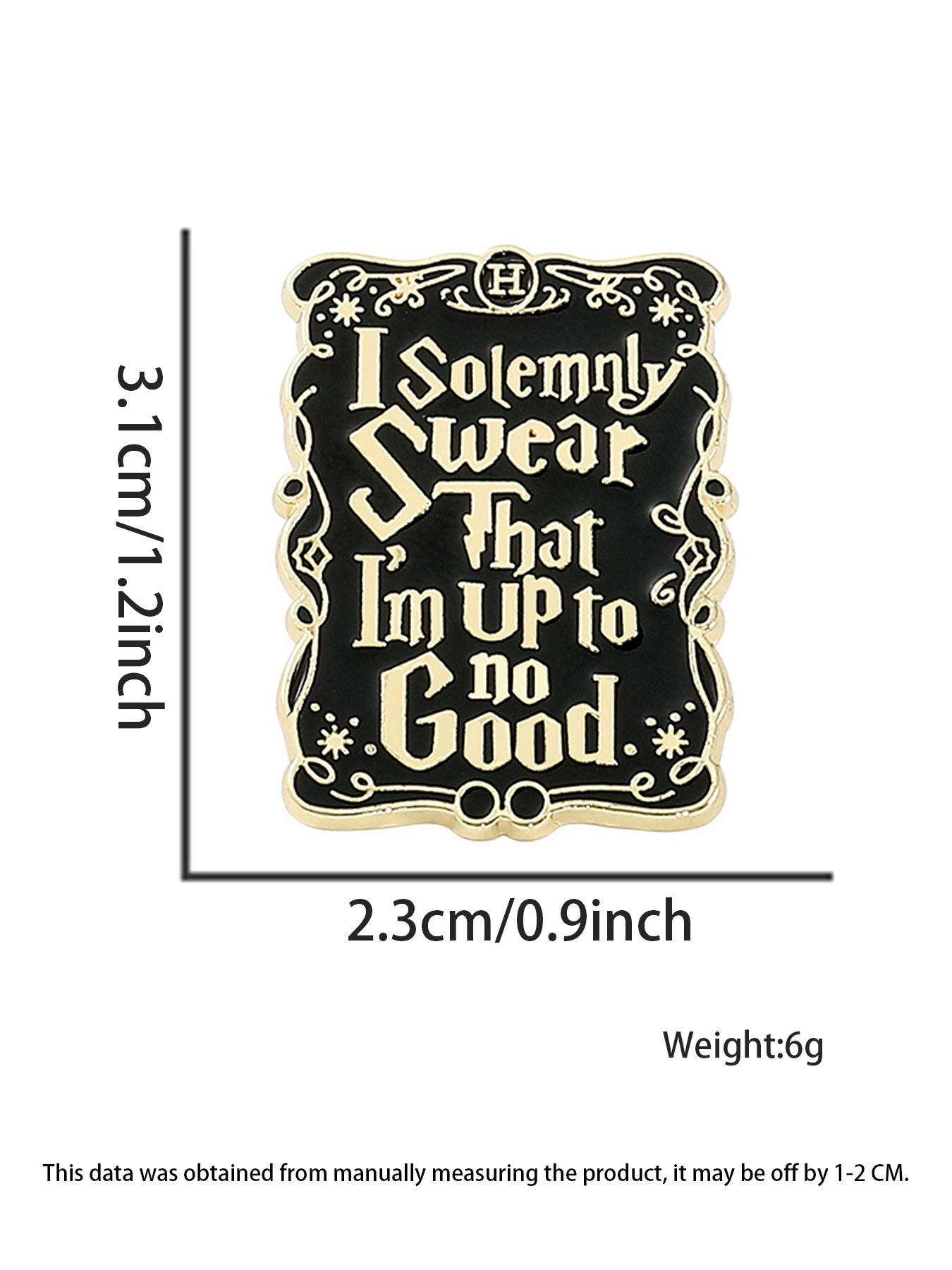 Letters Design Brooch, Fashion Magic Themed Brooch for Party, Daily Clothing Decor, Trendy All-match & Exquisite Brooch for Birthday Gift, Personalized Men Accessories, Fashion Accessory, Jewelry