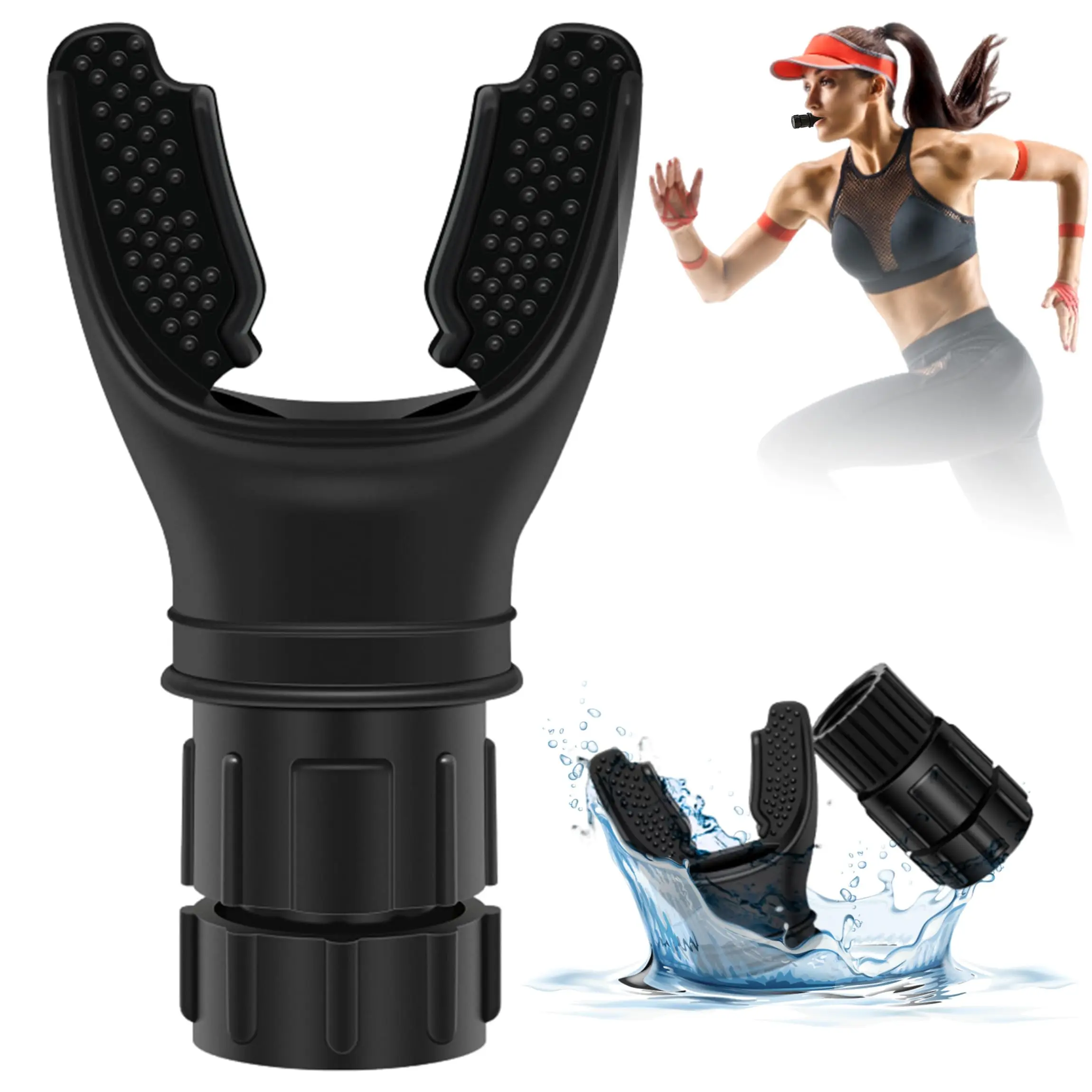 Portable Lung Trainer Breathing Resistance Training Tool, Ultra-Soft Silicone Oral & Muscular Workout Equipment for Daily Fitness, Home Gym Oral Care Kit