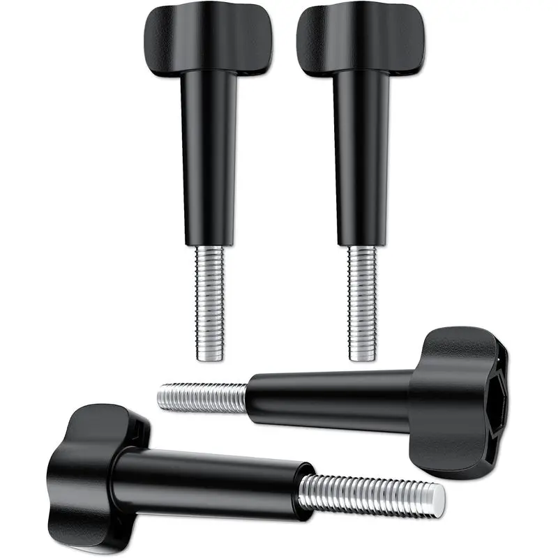 4 Pack Compatible with GoPro Thumbscrew 1/4"-20 Mount - Fits GoPro Hero Series (13-5) & Max, Compatible with Insta360 R/X3/X2&DJI Osmo Action&Akaso, Rust-Proof, Durable, Easy Hand-Tighten Screws