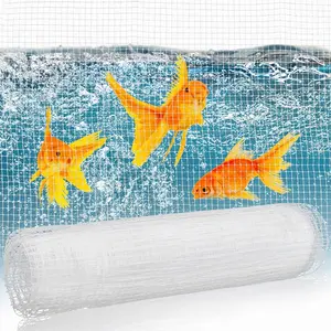 Clear Mesh Fish Tank Lid Aquarium Net Screen Cover Clear Plastic Mesh Top Cover for Fish Tanks (4 x 5 feet)