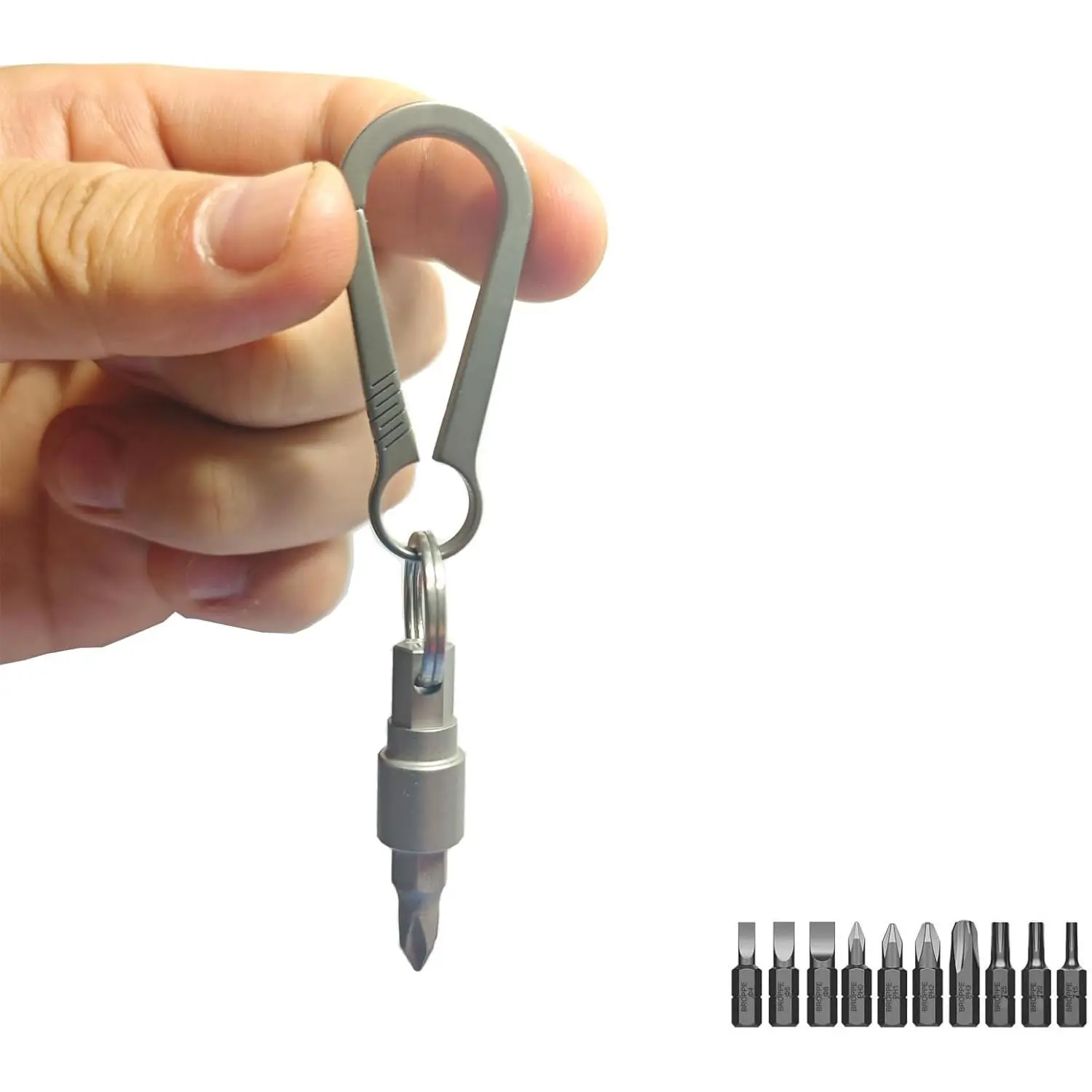 Bit Holders 1/4 Inch Screwdriver Bit Holder Set with 10 Bits for Driver Quick Release Hex Shank Keychain Extension Bar (Primary color & Key Chain)
