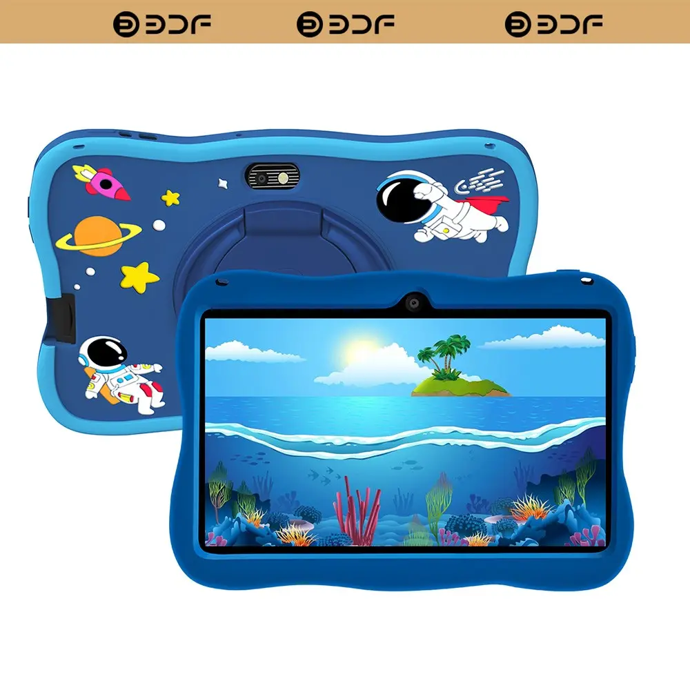 Bdf 7-Inch Kids Tablet, Android 13.0, 4GB RAM 64GB Storage, 1280x800 Resolution, Dual Cameras, WiFi Bluetooth-compatible, Parental Control, Ideal Gift