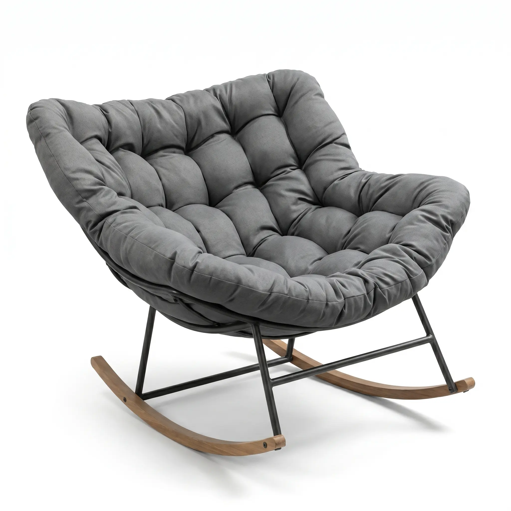 Summerwins [FORMA GRAIN] Indoor&outdoor Royal Rocking Chairs with Cushions for porch, Garden, Patio